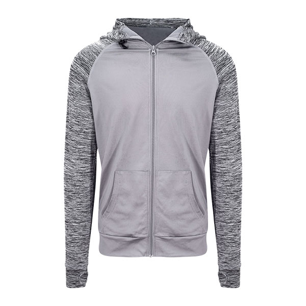 Sweat Capuche Zippé Contrasté